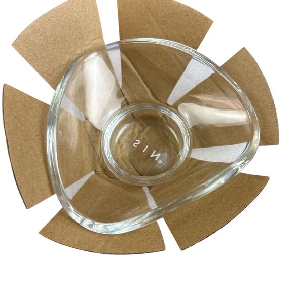 SIN Urch Glass Decorative Set of 3 Bowls Clear Dishwasher Safe Snacks Candy Dish - Picture 7 of 13
